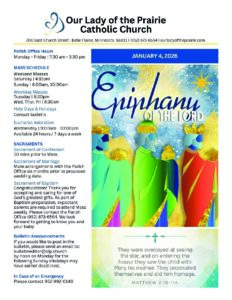 Bulletin 1.4.2026 Website | Our Lady of the Prairie - Parish
